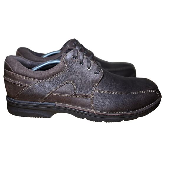 Clarks 26066250 Men\'s Brown Leather Lace Up Apron Toe Casual Shoes Size 11.5 main image 6